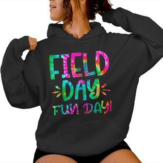 School Field Day Fun Tie Dye Field Day 2024 Teacher Women Hoodie - Seseable