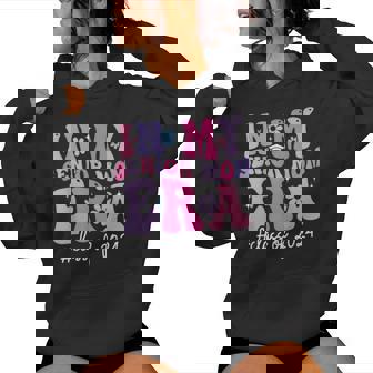 In My Senior Mom Era Class Of 2024 Groovy Senior Mom 2024 Women Hoodie - Seseable