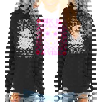 Six Is A Vibe Groovy 6Th Birthday 6Yr Old 6 Year Old Girls Women Hoodie | Seseable FR