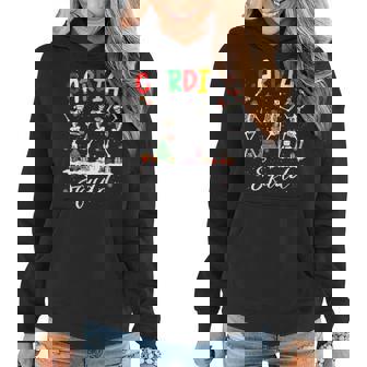 Skeleton Dancing Merry Christmas Cardiac Nurse Heart Nursing Women Hoodie | Mazezy
