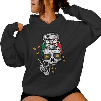 Skeleton Mexico Cinco De Mayo Mexican Independence Day Women Hoodie - Seseable