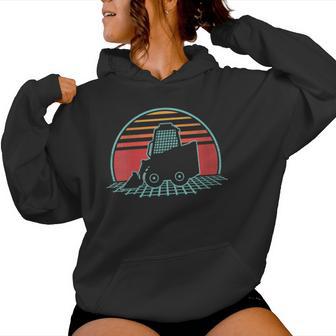 Skid Sr Loader Retro 80S Style Construction Worker Women Hoodie - Monsterry UK