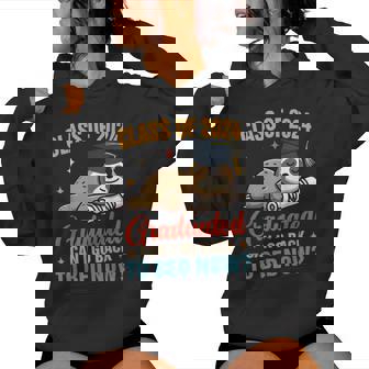 Sloth Graduation Class Of 2024 Graduated Can Go Back To Bed Women Hoodie | Mazezy