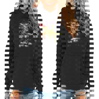 Sloth Riding Trex Dinosaur Sloth Shirt Sweat à capuche femme - Cadeauxyz