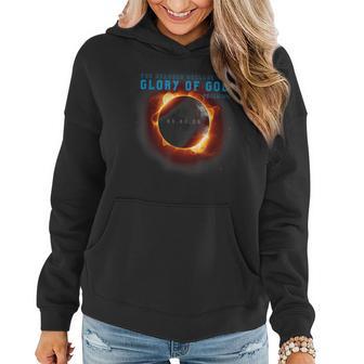 Solar Eclipse 2024 Christian Glory Of God Psalm 19 Heavens Women Hoodie - Monsterry DE