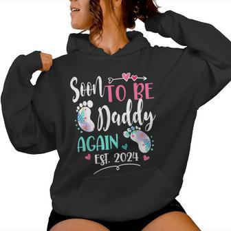 Soon To Be Daddy Again 2024 Mother's Day Women Hoodie - Thegiftio UK