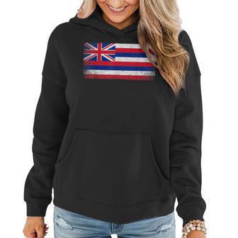 State Of Hawaii Hawaiian Flag Retro Vintage Women Women Hoodie - Monsterry UK