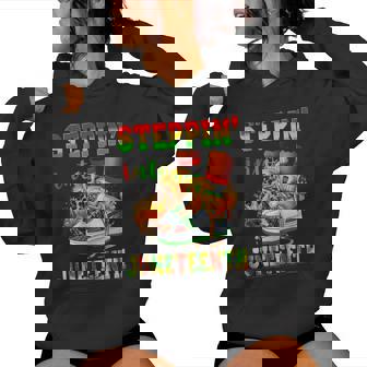 Stepping Into Junenth Afro Woman Black Girls Sneakers Men Women Hoodie | Mazezy