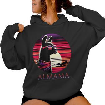 Stolze Alpaka Mama Almama Fan Liebhaberin Mama Frische Mama Kapuzenpullover für Damen - Geschenkecke