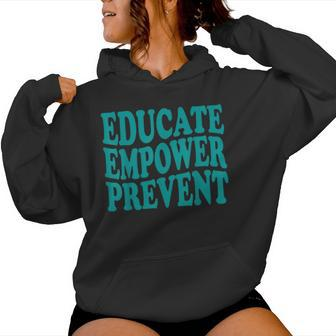 Stop The Violence Sexual Assault Awareness Groovy Educate Women Hoodie | Mazezy