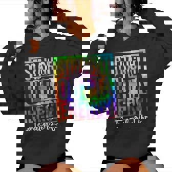 Straight Outta Energy Last Day Of School Era Tie Dye Teacher Women Hoodie | Mazezy