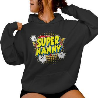 Super Awesome Matching Superhero Nanny Women Hoodie - Seseable