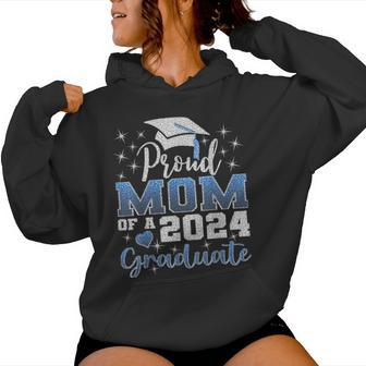 Super Proud Mom Of 2024 Graduate Awesome Family College Women Hoodie | Mazezy AU