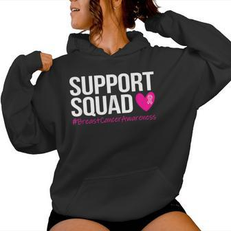 Support Squad Breast Cancer Awareness Month Pink Mens Women Hoodie - Thegiftio UK