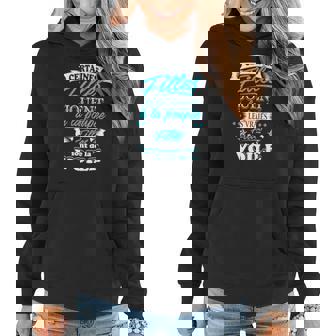 Sweat à capuche femme Voile pour Filles Certaines jouent à la poupée Noir et Bleu - Cadeauxyz