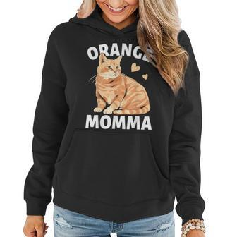 Tabby Cat Orange Cat Mom Orange Momma Women Hoodie - Monsterry