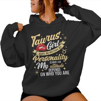 Taurus Girl Horoscope April & May Birthday Zodiac Sign Women Hoodie - Seseable