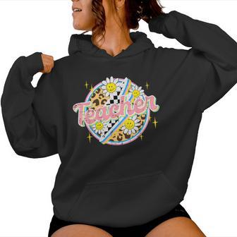 Teacher Groovy Retro Vintage Teaching Men Women Hoodie - Monsterry UK