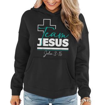 Team Jesus John 316 Christian Religious Bible Church Women Hoodie - Monsterry