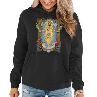 Third Eye Jesus Rise Up Christian Sacred Geometry Merkaba Women Hoodie - Monsterry AU