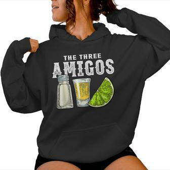 The Three Amigos Lime Salt Tequila Cinco De Mayo Women Hoodie - Seseable