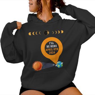 Total Solar Eclipse 2024 Idea For & Solar Eclipse Women Hoodie - Seseable