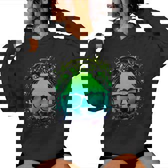 Trippy Dj Bear Chemise Ravers Techno House Panda Psychédélique Sweat à capuche femme - Cadeauxyz