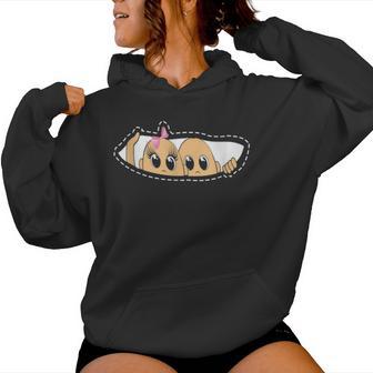 Twin Pregnancy Peeking Boy And Girl Mom To Be Women Hoodie - Monsterry AU