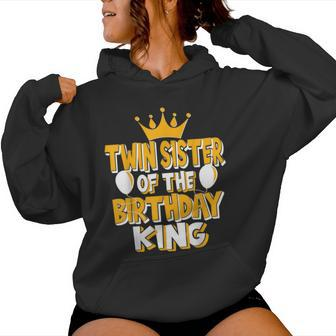 Twin Sister Of The Birthday King Family Matching Women Hoodie - Monsterry UK