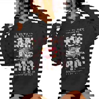 Two Titles Mom Mimi Rock For Christmas Birthday Women Hoodie | Mazezy