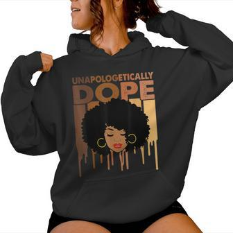 Unapologetically Dope Black History Melanin Women Hoodie | Mazezy DE