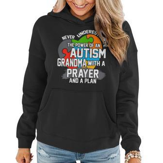 Never Underestimate The Power Of An Autism Grandma Women Hoodie - Monsterry