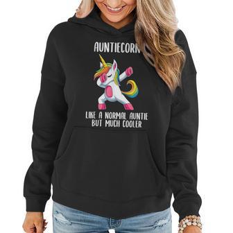 Unicorn Auntie Girl Birthday Party Apparel Auntiecorn Cute Women Hoodie - Monsterry AU