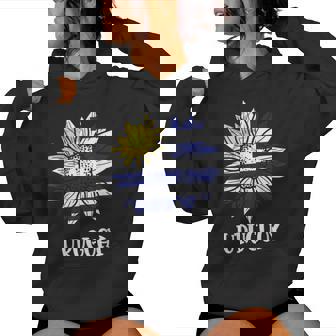 Uruguay Flag Sunflower Pride Uruguayan Roots Women Women Hoodie | Seseable CA