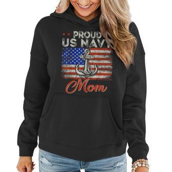 Us Na Vy Proud Mother Proud Us Na Vy For Mom Veteran Day Women Hoodie - Seseable