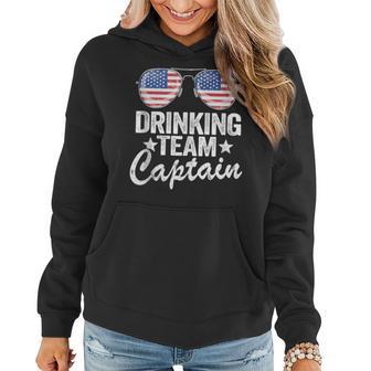 Usa Drinking Team Captain American Flag 4Th Of July Beer Women Hoodie - Monsterry AU