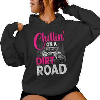 Utv Girls Chillin On Dirt Road Sxs Side By Side Women Hoodie - Monsterry UK