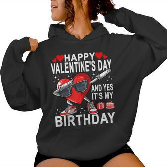 Valentine Birthday Girls Born On Valentines Day Women Hoodie | Mazezy