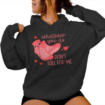 Valentine Whatever You Do Don't Fall For Me Rn Pct Cna Nurse Women Hoodie | Seseable CA
