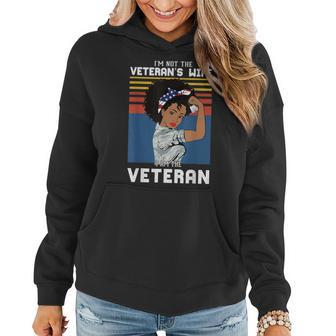 I Am Veteran Not Veterans Wife African American Veteran Girl Women Hoodie - Monsterry