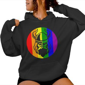 Viking Lgbtq Gay Lesbian Pride Scandinavia Women Hoodie - Monsterry UK