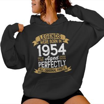 Vintage 1954 Birthday Legends Were Born In 1954 Women Hoodie - Monsterry DE