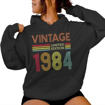 Vintage 1984 40Th Birthday 40 Years Old Women Hoodie - Monsterry UK