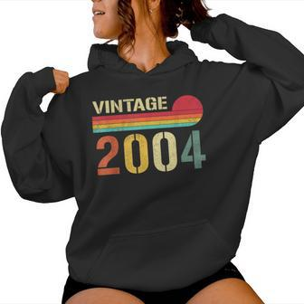 Vintage 2004 20 Year Old 20Th Birthday For Women Women Hoodie - Monsterry