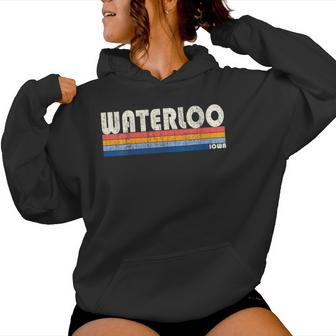 Vintage 70S 80S Style Waterloo Ia Women Hoodie - Monsterry AU