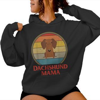 Vintage Dachshund Mama Dachshund Lover Women Hoodie - Monsterry DE