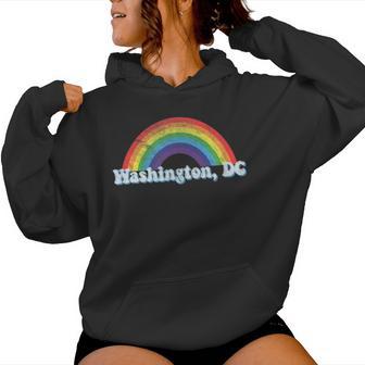 Washington Dc Lgbtq Gay Pride Rainbow T Women Hoodie - Monsterry UK