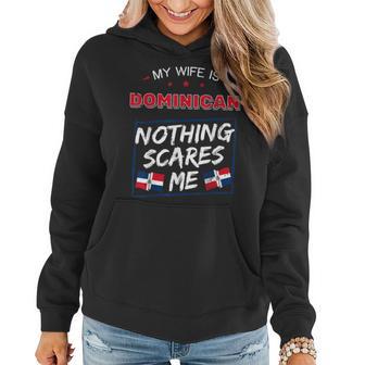 My Wife Is Dominican Republic Heritage Roots Flag Pride Women Hoodie - Monsterry DE