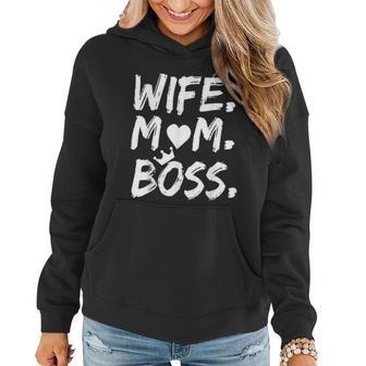 For Wife Mom Boss Mother's Day Women Hoodie - Monsterry