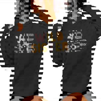 Wild One Sister Two Wild Birthday Outfit Zoo Birthday Animal Women Hoodie - Thegiftio